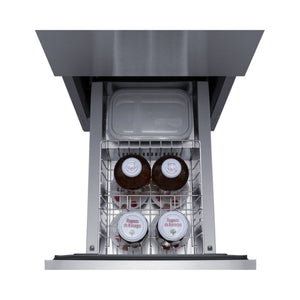 15'' Wide Indoor/Outdoor Ada Compliant Panel-Ready Drawer Refrigerator In Stainless Steel