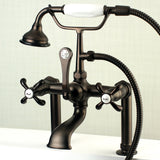 Aqua Vintage Ae103T5Tx French Country Deck Mount Clawfoot Tub Faucet, Oil Rubbed Bronze