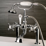 Aqua Vintage Ae104T1Bx English Country Deck Mount Clawfoot Tub Faucet, Polished Chrome