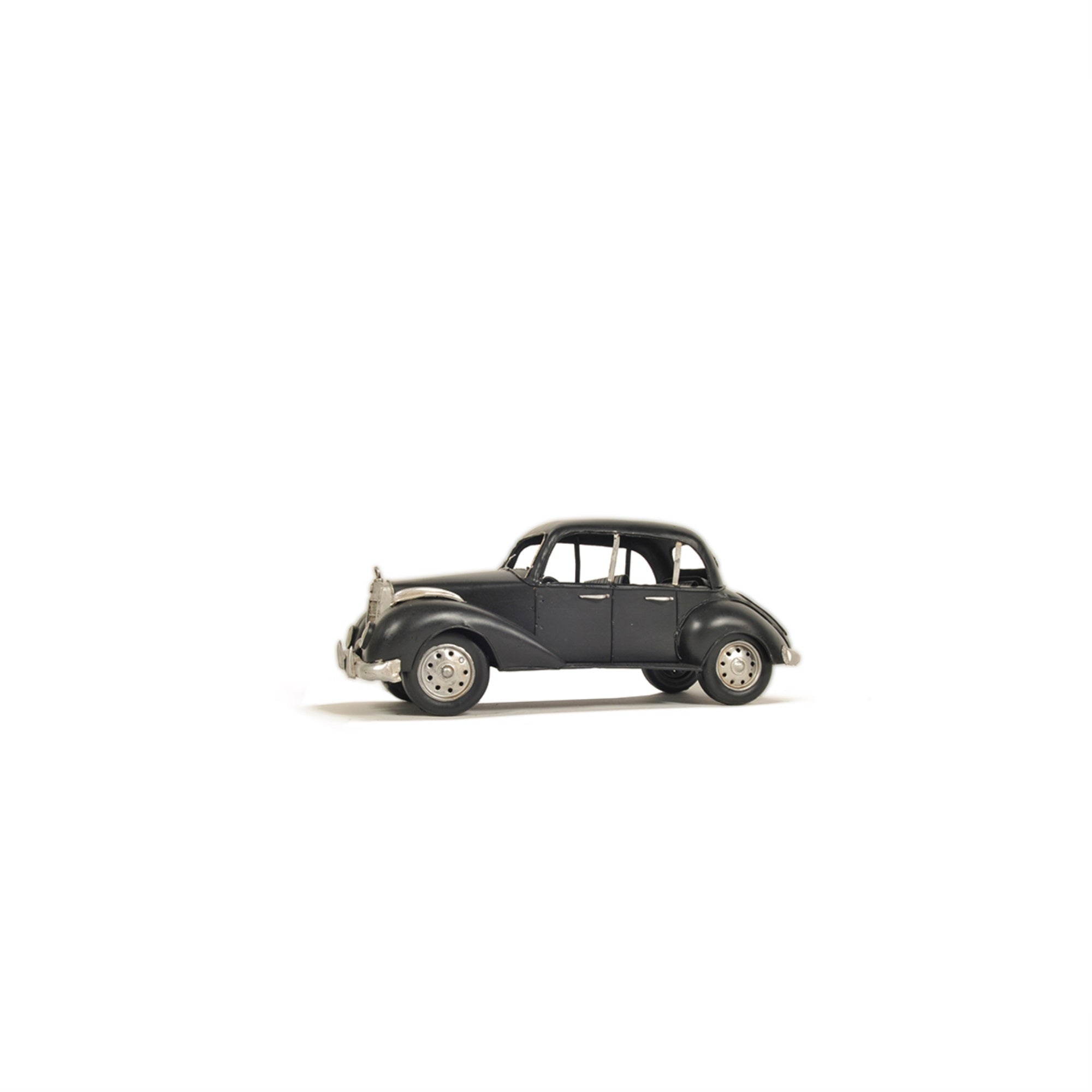1937 Plymouth P4 Deluxe Black Metal Model Car