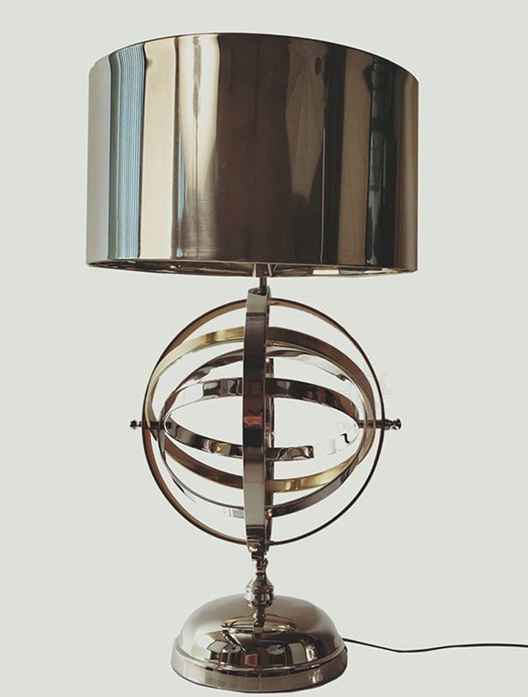 Aluminum Armillary Table Lamp