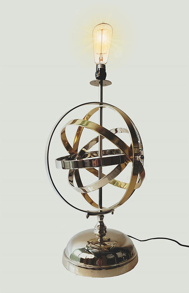 Aluminum Armillary Table Lamp