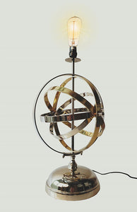Aluminum Armillary Table Lamp