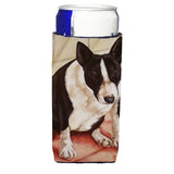 Caroline'S Treasures Bull Terrier English Bully Michelob Ultra Koozies For Slim Cans, Multicolor