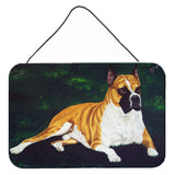 Caroline'S Treasures Dempsey Boxer Wall Or Door Hanging Prints Amb1064Ds812, 8H X 12W, Multicolor