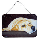 Caroline'S Treasures Naptime Yellow Labrador Wall Or Door Hanging Prints Amb1072Ds812, 8H X 12W, Multicolor
