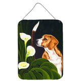 Caroline'S Treasures Beagle Lillies Wall Or Door Hanging Prints Amb1077Ds1216, 16Hx12W, Multicolor