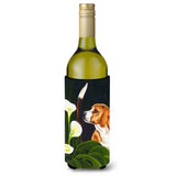 Caroline'S Treasures Beagle Lilies Wine Bottle Koozie Hugger, 750Ml, Multicolor