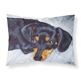 Caroline'S Treasures Black And Tan Doxie Dachshund Fabric Standard Pillowcase Amb1079Pillowcase, Multicolor
