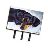 Caroline'S Treasures Amb1079Th68 Black And Tan Doxie Dachshund Leash Or Key Holder, Large, Multicolor