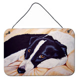 Caroline'S Treasures Naptime Border Collie Wall Or Door Hanging Prints Amb1080Ds812, 8H X 12W, Multicolor