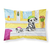 Caroline'S Treasures Bath Day Dalmatian Fabric Standard Pillowcase Amb1099Pillowcase, Multicolor