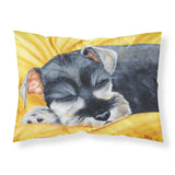 Caroline'S Treasures Snoozing Schnauzer Fabric Standard Pillowcase Amb1161Pillowcase, Multicolor
