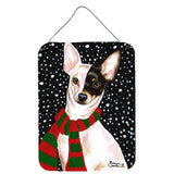Caroline'S Treasures Snowy Chihuahua Wall Or Door Hanging Prints Amb1170Ds1216, 16Hx12W, Multicolor