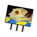 Caroline'S Treasures Amb1174Th68 Airedale Terrier Momma'S Quilt Leash Or Key Holder, Large, Multicolor