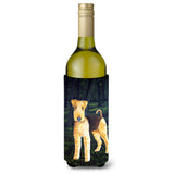 Caroline'S Treasures Delta Airedale Terrier Wine Bottle Koozie Hugger, 750Ml, Multicolor