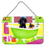 Caroline'S Treasures Tub For Two With Poodle And Pug Wall Or Door Hanging Prints Amb1335Ds812, 8H X 12W, Multicolor