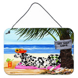 Caroline'S Treasures Hot Spot Cove Beach Dalmatian Wall Or Door Hanging Prints Amb1342Ds812, 8H X 12W, Multicolor