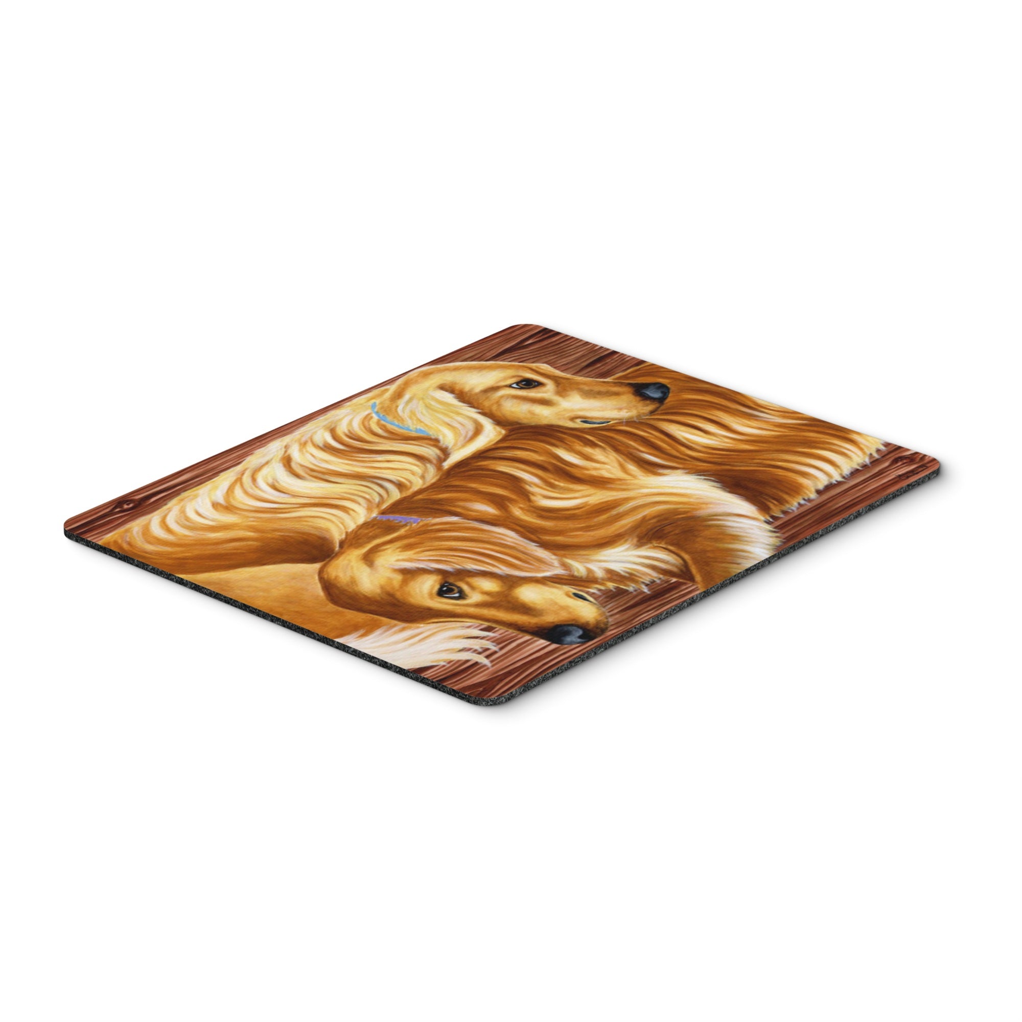 Caroline'S Treasures Zeus & Chloie The Golden Retrievers Mouse/Hot Pad Or Trivet, Multicolor (Amb1387Mp)
