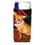 Caroline'S Treasures Pillow Princess Chihuahua Michelob Ultra Koozies For Slim Cans, Multicolor