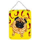 Caroline'S Treasures Pick A Pepper Pug Wall Or Door Hanging Prints Amb1412Ds1216, 16Hx12W, Multicolor