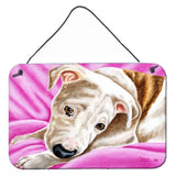 Caroline'S Treasures Dream Girl Pit Bull Wall Or Door Hanging Prints Amb1413Ds812, 8H X 12W, Multicolor