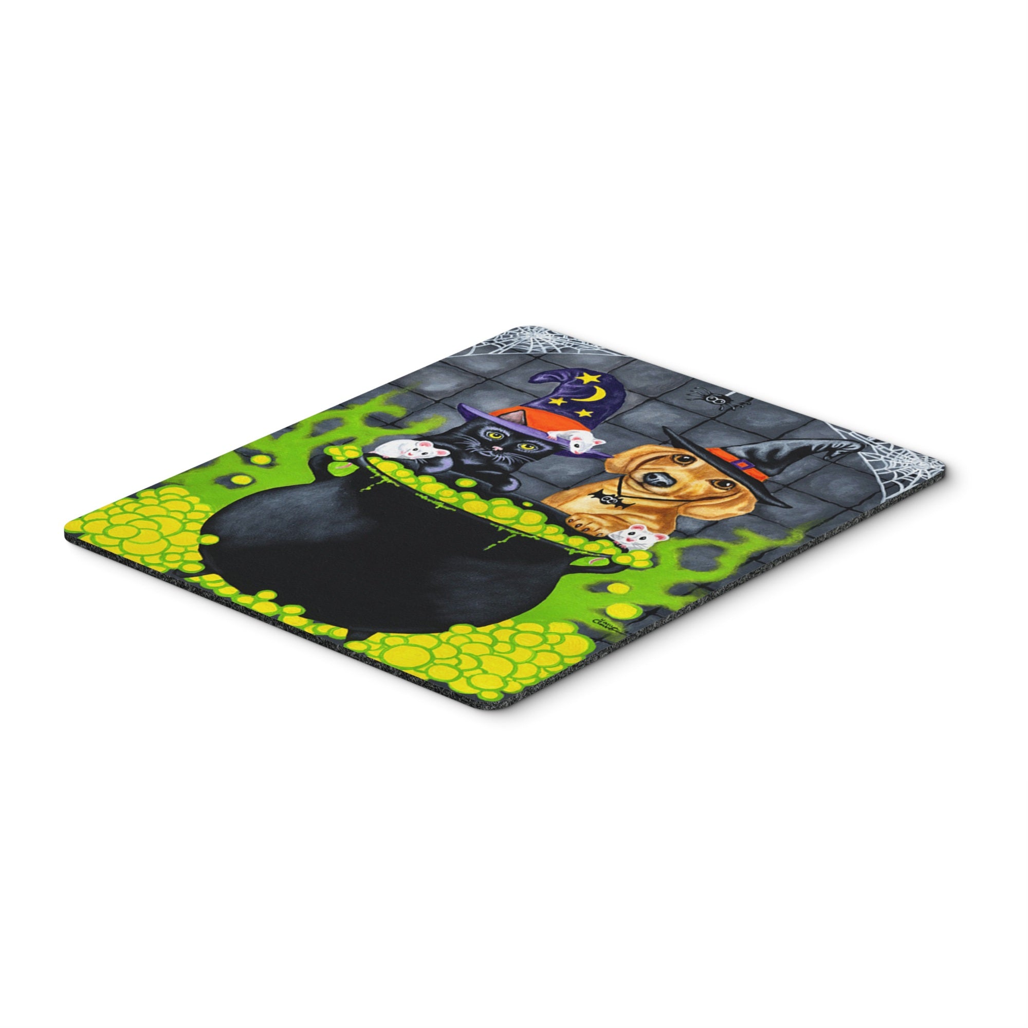 Caroline'S Treasures Brewing Up Trouble Halloween Dachshund Mouse/Hot Pad Or Trivet, Multicolor (Amb1434Mp)