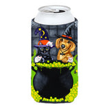 Caroline'S Treasures Brewing Up Trouble Halloween Dachshund Tall Boy Koozie Hugger, Multicolor
