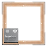 Ampersand Floaterframe Readymade Frame For Flat And 1 1/2'' Deep Wood Panel And Canvas Artwork, Paintings, Prints, And More, 12'