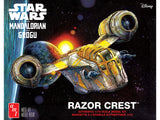 Skill 2 Model Kit Razor Crest Spaceship Star Wars: The Mandalorian 1/72 Scale Model by AMT