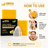 AMVital Lemon Turmeric Kojic Acid Soap Bar