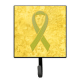Caroline'S Treasures An1203Sh4 Yellow Ribbon For Sarcoma, Bone Or Bladder Cancer Awareness Leash Or Key Holder, Small, Multico
