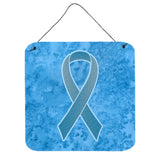 Caroline'S Treasures Blue Ribbon For Prostate Cancer Awareness Wall Or Door Hanging Prints, 6 X 6