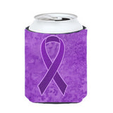 Purple Ribbon For Pancreatic And Leiomyosarcoma Cancer Awareness Can Or Bottle Hugger An1207Cc