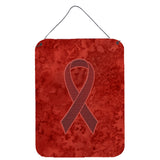 Caroline'S Treasures Burgundy Ribbon For Multiple Myeloma Cancer Awareness Wall Or Door Hanging Prints, 16 X 12