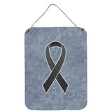 Caroline'S Treasures Black Ribbon For Melanoma Cancer Awareness Wall Or Door Hanging Prints, 16 X 12