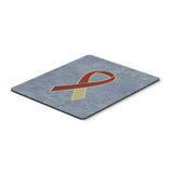 Caroline'S Treasures Burgundy & Ivory Ribbon For Head & Neck Cancer Awareness Mouse Pad/Trivet (An1218Mp)