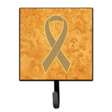 Caroline'S Treasures An1219Sh4 Peach Ribbon For Uterine Cancer Awareness Leash Or Key Holder, Small, Multicolor