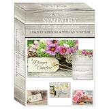 crown Point graphics 272447 Boxed card Shared BlessingsSympathy Rustic Flowers Box of 12