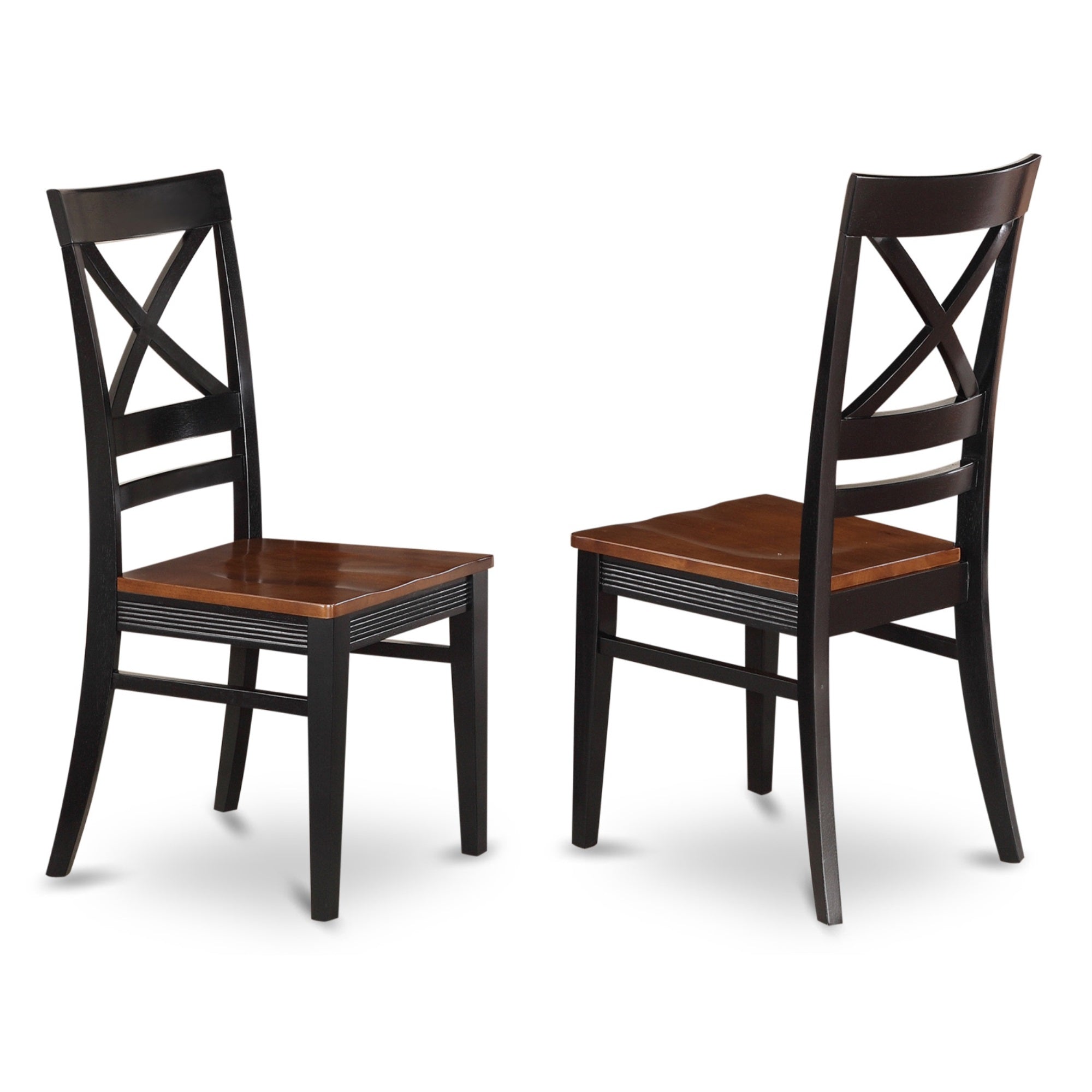 Anqu5-Blk-W Dining Set - 5 Pcs With 4 Wood Chairs