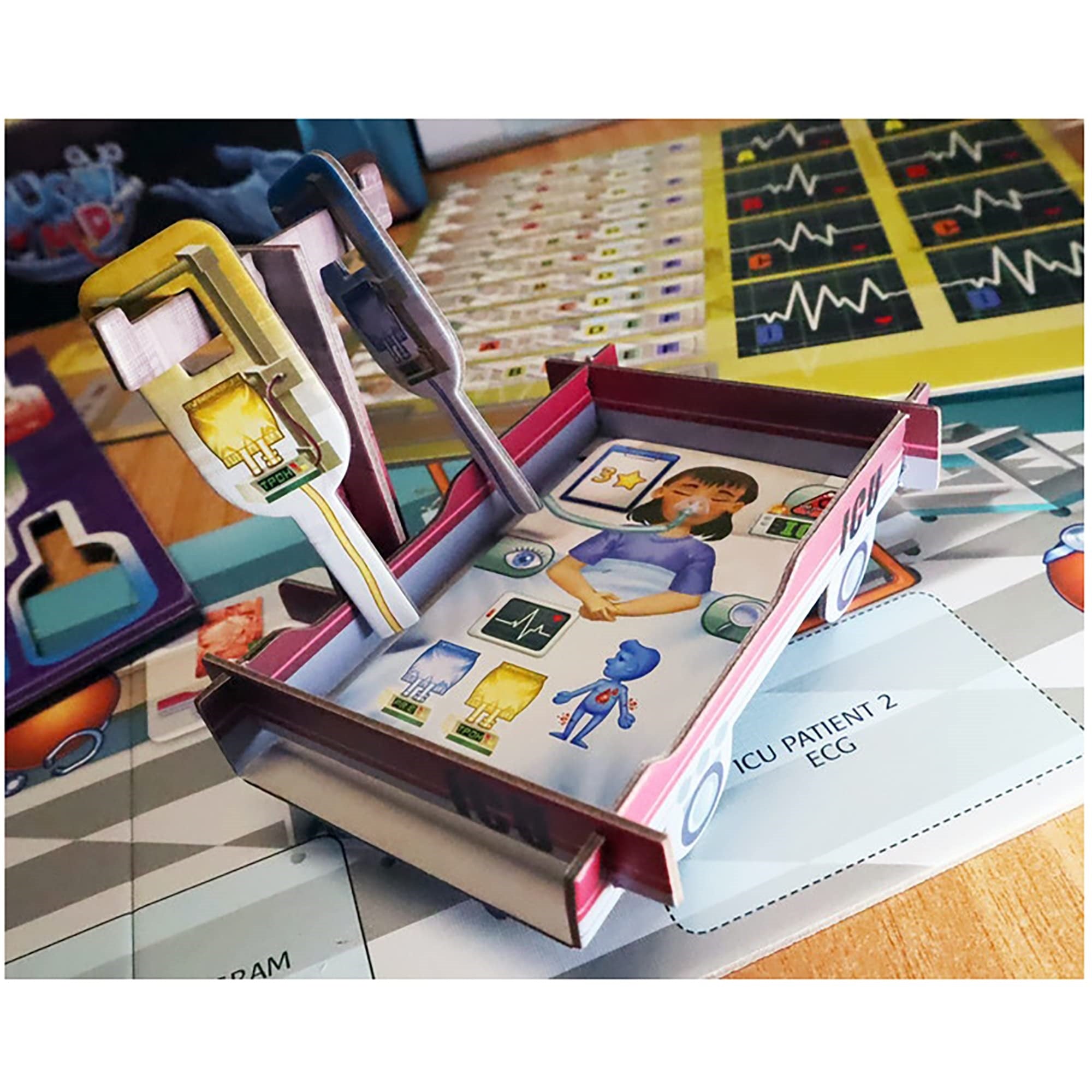 Artipia Games Artipiagames Rush M.D.: Icu Expansion Cooperative Board Game, Worker Placement, Strategy, Ages 14+, 1-4 Players, 3