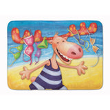 Caroline'S Treasures Moose On The Beach Floor Mat, 19 X 27, Multicolor