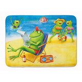 Caroline'S Treasures Frogs On The Beach Floor Mat, 19 X 27, Multicolor