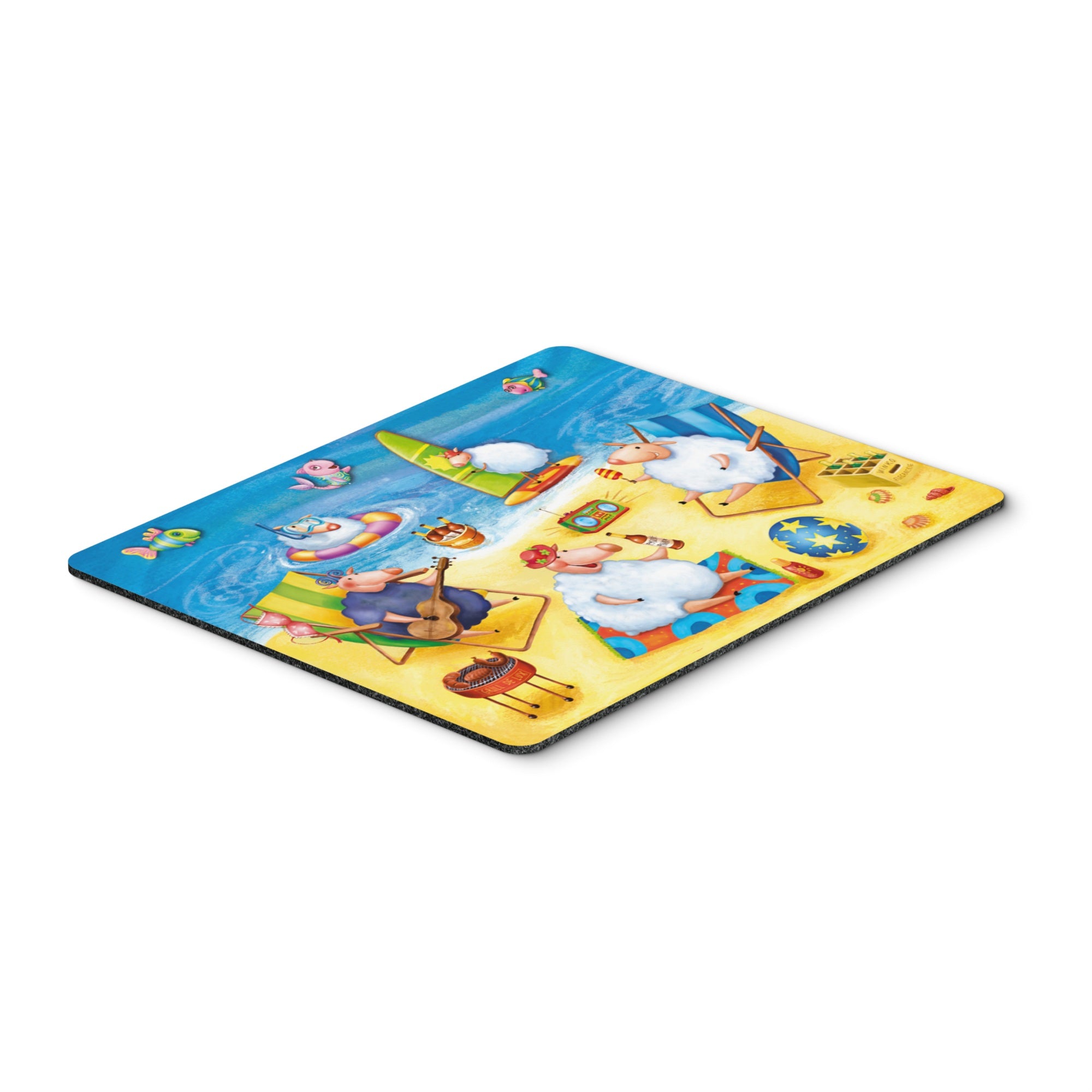 Caroline'S Treasures Party Pigs On The Beach Mouse Pad, Hot Pad Or Trivet, Multicolor (Aph0081Mp)