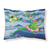Caroline'S Treasures Frogs Swimming Fabric Standard Pillowcase Aph0089Pillowcase, Multicolor
