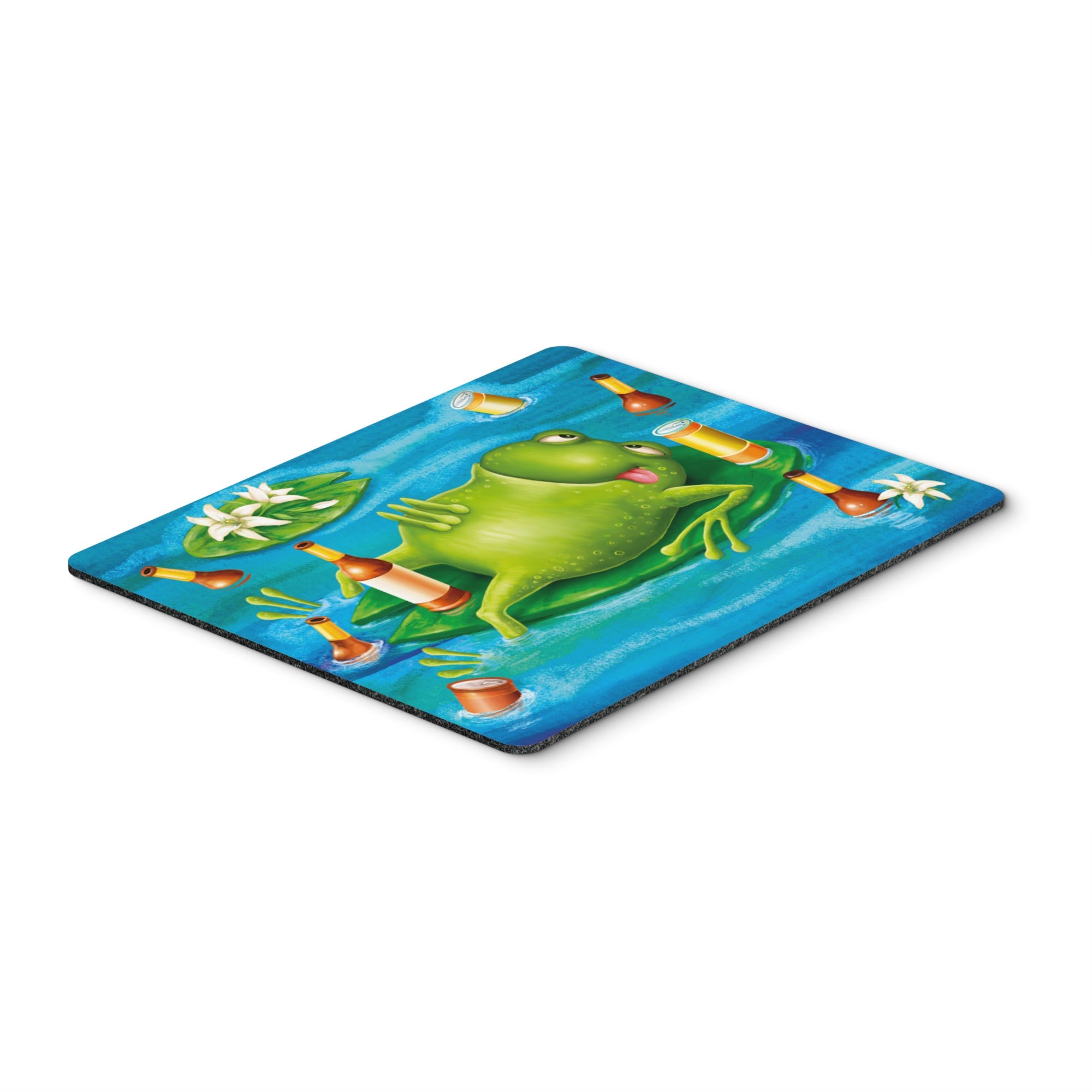 Caroline'S Treasures Frog Drinking Beer Mouse Pad, Hot Pad Or Trivet, Multicolor (Aph0093Mp)