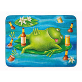 Caroline'S Treasures Frog Drinking Beer Floor Mat, 19 X 27, Multicolor