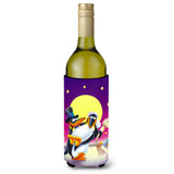 Caroline'S Treasures Aph0244Literk Just Married Wedding Penguins Wine Bottle Koozie Hugger, 750Ml, Multicolor