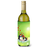 Caroline'S Treasures Aph0246Literk My Love Song Penguins Wine Bottle Koozie Hugger, 750Ml, Multicolor