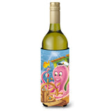 Caroline'S Treasures Aph0472Literk Captain Octopus Wine Bottle Koozie Hugger, 750Ml, Multicolor